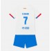Barcelona Ferran Torres #7 Dětské Oblečení Venkovní Dres 2023-24 Krátkým Rukávem (+ trenýrky)